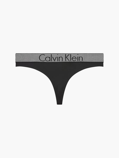 Calvin Klein Underwear HU755607 | Calvin Klein Customized Stretch Női Tanga Fekete